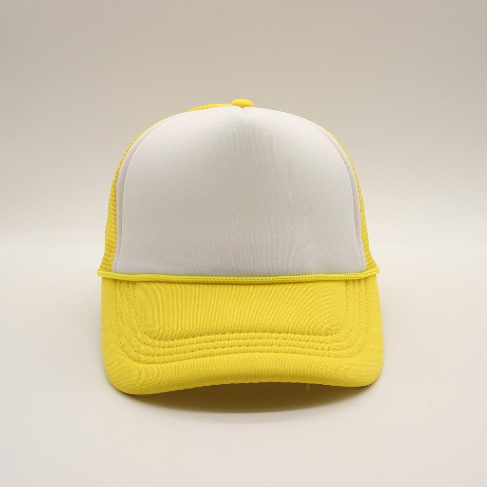 New Trucker Caps Men Women Plain Blank Foam Mesh Baseball Cap With Rope Summer Breathable Outdoor Sport Sun Visor Hats