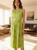 Robe de mode européenne sans manches imprimée Printemps/Été 2026