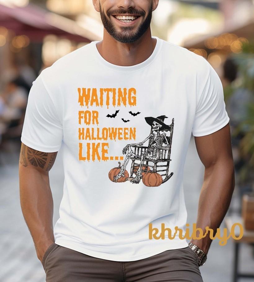 Waiting For Halloween Like Skeleton T-Shirt S разноцветный
