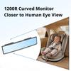SEAMETAL Wide-Angle Car Rear Seat Mirror Baby/Child Seat Car Safety Mirror Monitor Paste Safety Car Baby Mirror Car Interior Accessories