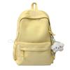 Schoolbag new solid color backpack, Korean version ins junior high school college student schoolbag leisure travel large capacity backpack