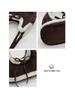 Korean-Style Plush Suede Shoulder Bag for Women - 2025 Fashion