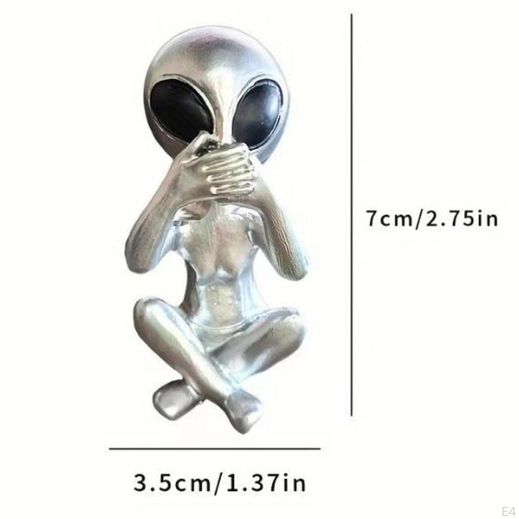 Alien Figurine Tabletop Decor Small Sculpture for Living Room Centerpiece