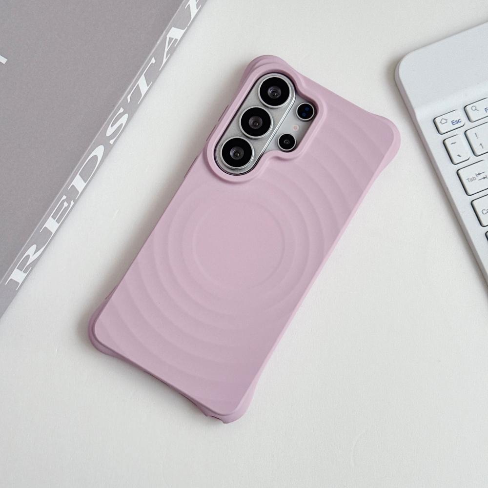 Originial Pattern Wave Liquid Silcione For Magsafe Case For Samsung Galaxy S26 S25 S24 S23 Ultra Plus Matte Magnetic Cover Funda