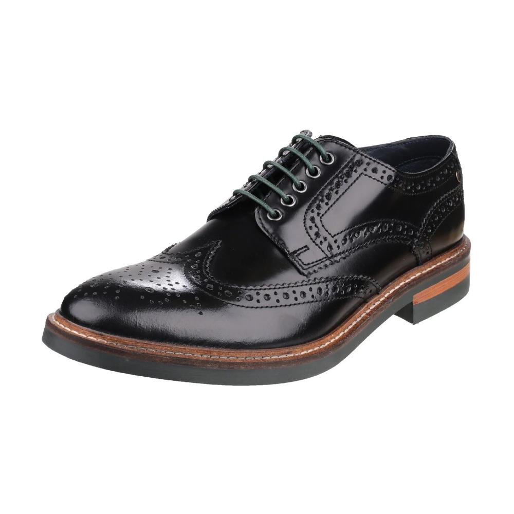 BASE LONDON Herren Woburn Excel Leder-Brogues