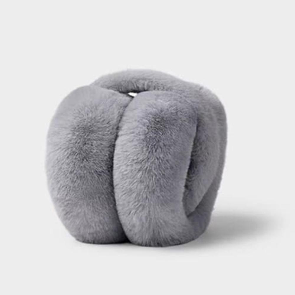 Cache-oreilles d'hiver moelleux – Cache-oreilles pliables en fausse fourrure, 5 couleurs, de Corée