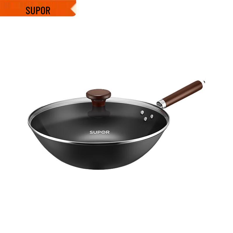 Supor Chef Series Non-Coated Iron Wok