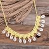 Hand Woven Beach Necklaces Rope Rope Choker Elegant Shell Necklace