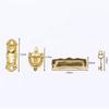 4Pcs Metal Door Knocker Set Dollhouse Hardware Miniature Accessories