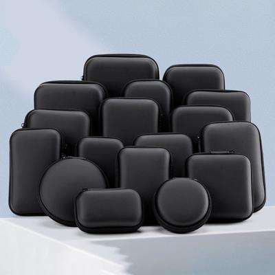 Black EVA Storage Box Mini Pouch Carrying Bag New Small Bag  for Earphone