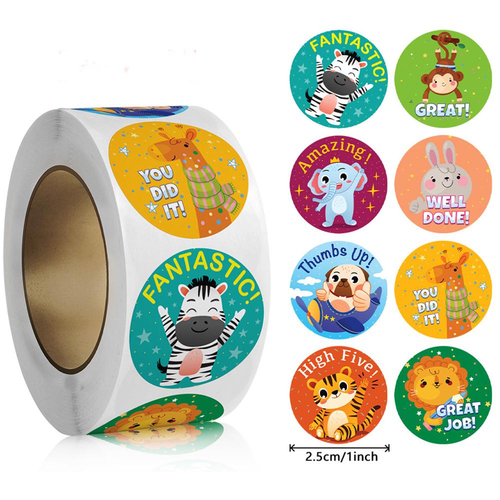 100-500Pcs High-Quality Cute High-Quality Animals High-Quality Cartoon High-Quality Reward High-Quality Stickers High-Quality For Youngsters