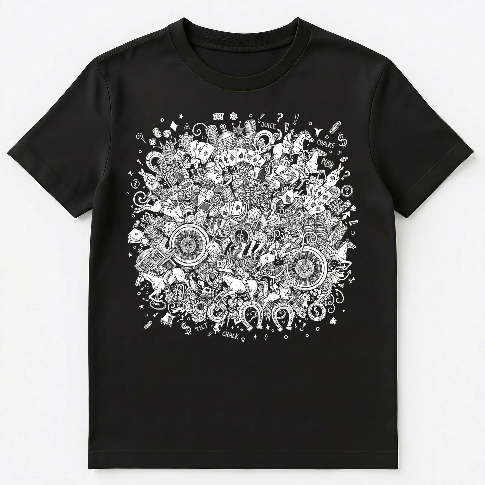 Gambling Enthusiast Casino Horse Racing Game Lover Unisex T-Shirt 2XL