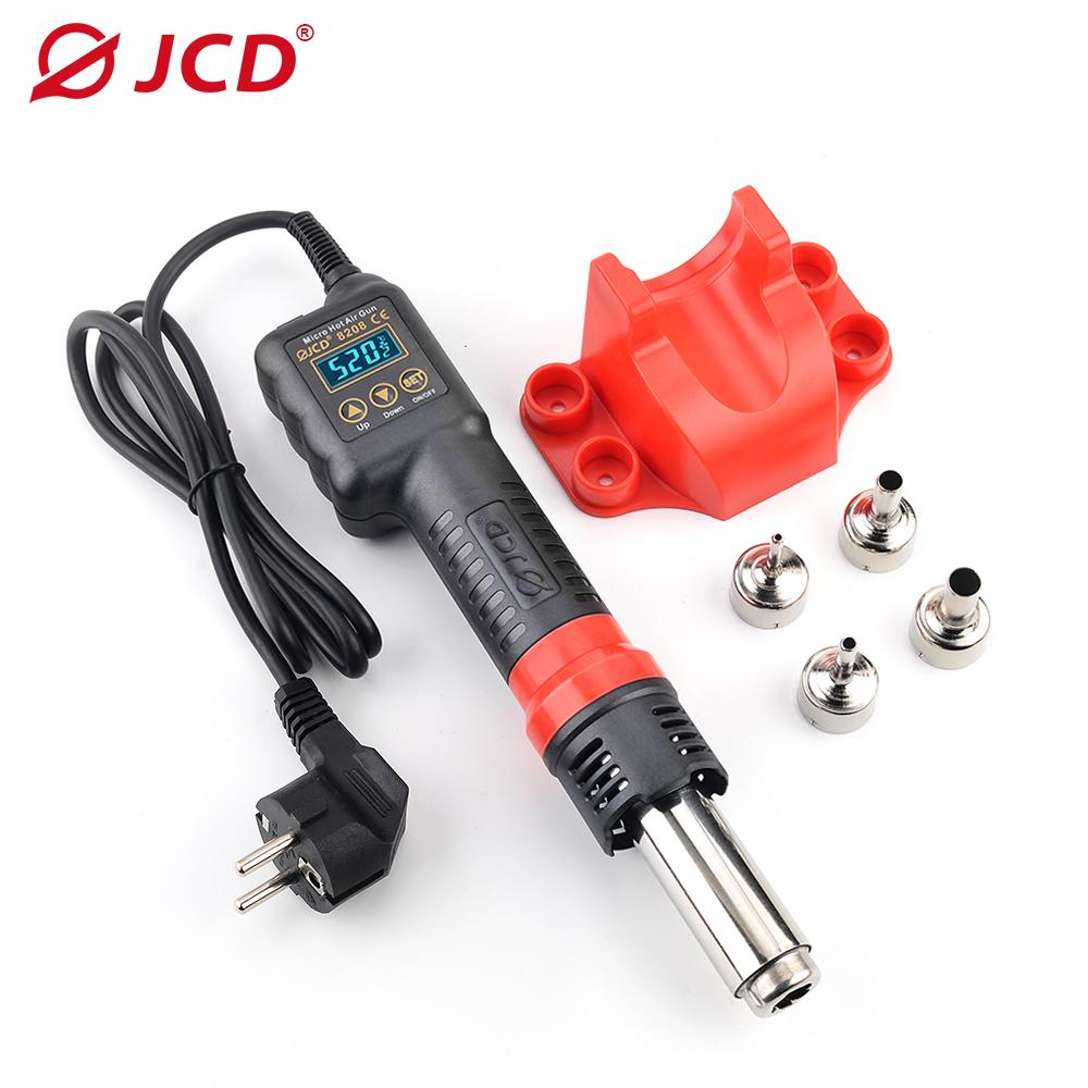 JCD 750W Micro Hot Air Gun 8208 Portable LCD Display Rework Station Heat Gun Hair Dryer Temperature Adjustable BGA Welding Tools