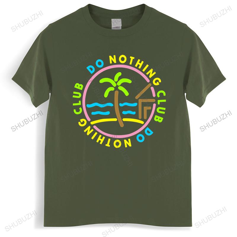 Club Des Faineants Palmier Luxe Logo Paris Mode Brand Teeshirt Unisex Cotton T Shirt Summer Brand Tshirt Do Nothing Club
