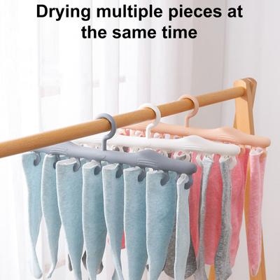 2Pcs Sock Drying Racks Clothespins Strong Load-bearing Windproof Underwear Socks Drying Hanger Racks