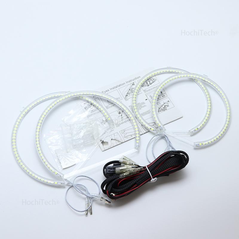 For BMW E53 X5 2000 2001 2002 2003 Premium Super Bright White 3528 SMD LED Angel Eye Kit Daytime Running Light DRL