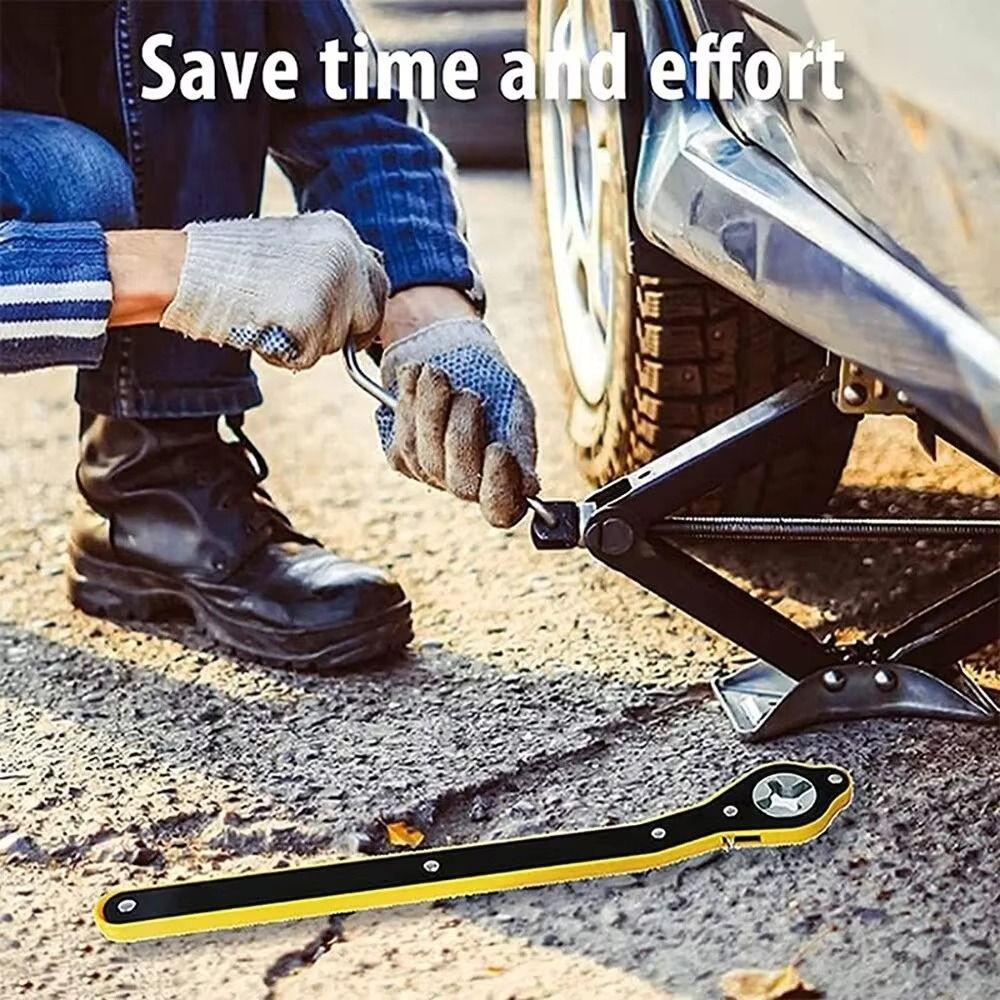 Umschaltknarre 360° Drehung Scherenwagenheber Arbeitssparender Radmutternschlüssel Reifenwechsel
