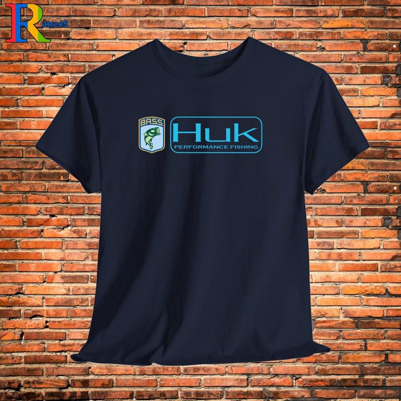 HUK PerforUnisexce Fishing Logo Black Grey White Navy Red Orange Choco T Shirt S 5XL