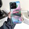 Retro Japanese Sakura Train Soft Phone Case For Xiaomi Redmi Note 15 14 14S 13 12 Pro Plus 12S 11 11S 11E 10 10S 11T 5G Fundas C