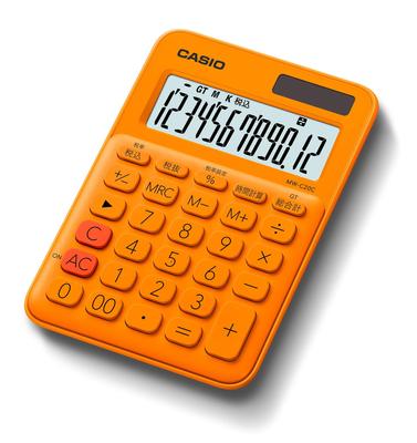 Casio Renkli Hesap Makinesi Turuncu 12 Haneli Mini Sadece MW-C20C-RG-N Yazın
