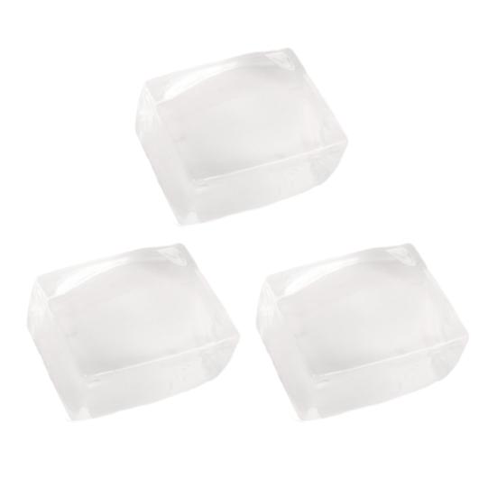 1/2/3Pcs Transparent Ice Cube Squeeze Toy Anxiety Relief Stress Ball Sensory Toy Soft Stress Ball Stretchy Cube Pinch Toy Party Favors