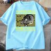 Japanese Style Lost in The Cheese Rat Tshirts Unisex Cotton Short Sleeve T Shirt Unisex Clothes Tshirts Oversized Streetwear