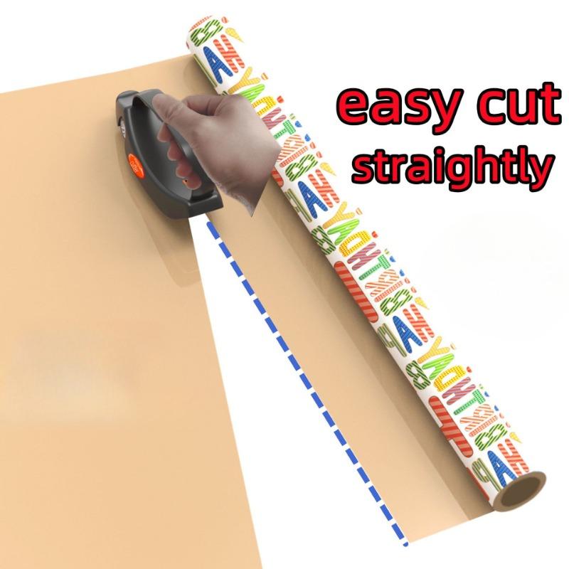 1 zestaw Cutter do papieru do pakowania Bębenek Taśma do pakowania Uchwyt Cutter do papieru z 3 wymiennymi głowicami ostrzy