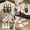 Women's Floral Baotou Half Slippers – Elegant, Versatile Flat Shoes for Summer