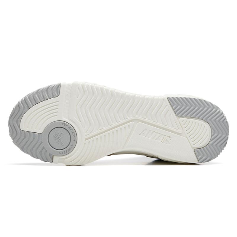 Anta Flame High-Top Skateboard Shoes Men's White Brown Sneakers 112238090R-3