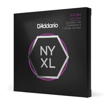 Struny do Gitary Elektrycznej NYXL Custom Light 7 Strun NYXL09564SB D'Addario .strandberg .0095-.064 []