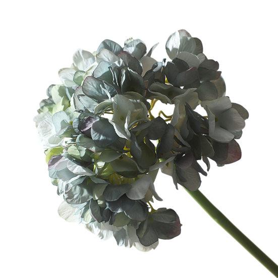 Real Touch Hydrangea Artificial Flowers Full Faux Hydrangea Flower with Stem Lifelike Large Fake Silk Flowers for Home Party Floral Arrangements