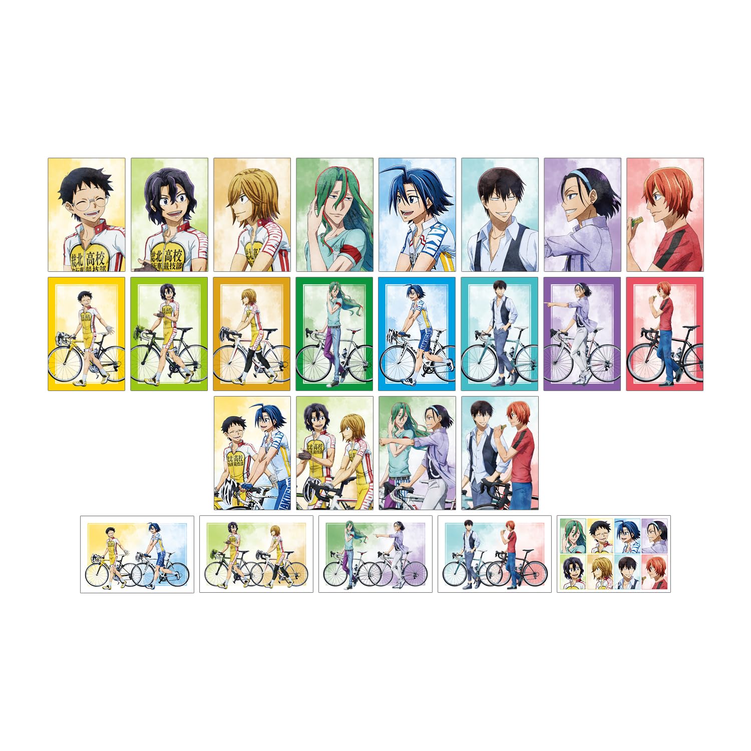

Yowamushi Pedal LIMIT BREAK Оригинальная иллюстрация версия Аюми. Торговые Открытки Коробка из 25 штук