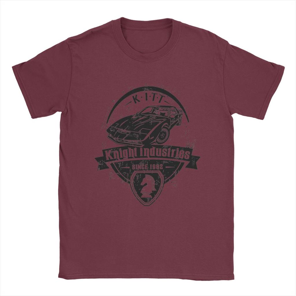 Knight Rider Industries KITT Since 1982 Men's T Shirt Leisure Tee Shirt Short Sleeve T-Shirts Pure Cotton Original Clothes