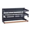 Magnetic Refrigerator Side Rack & Kitchen Paper Towel Holder with Cling Film Storage