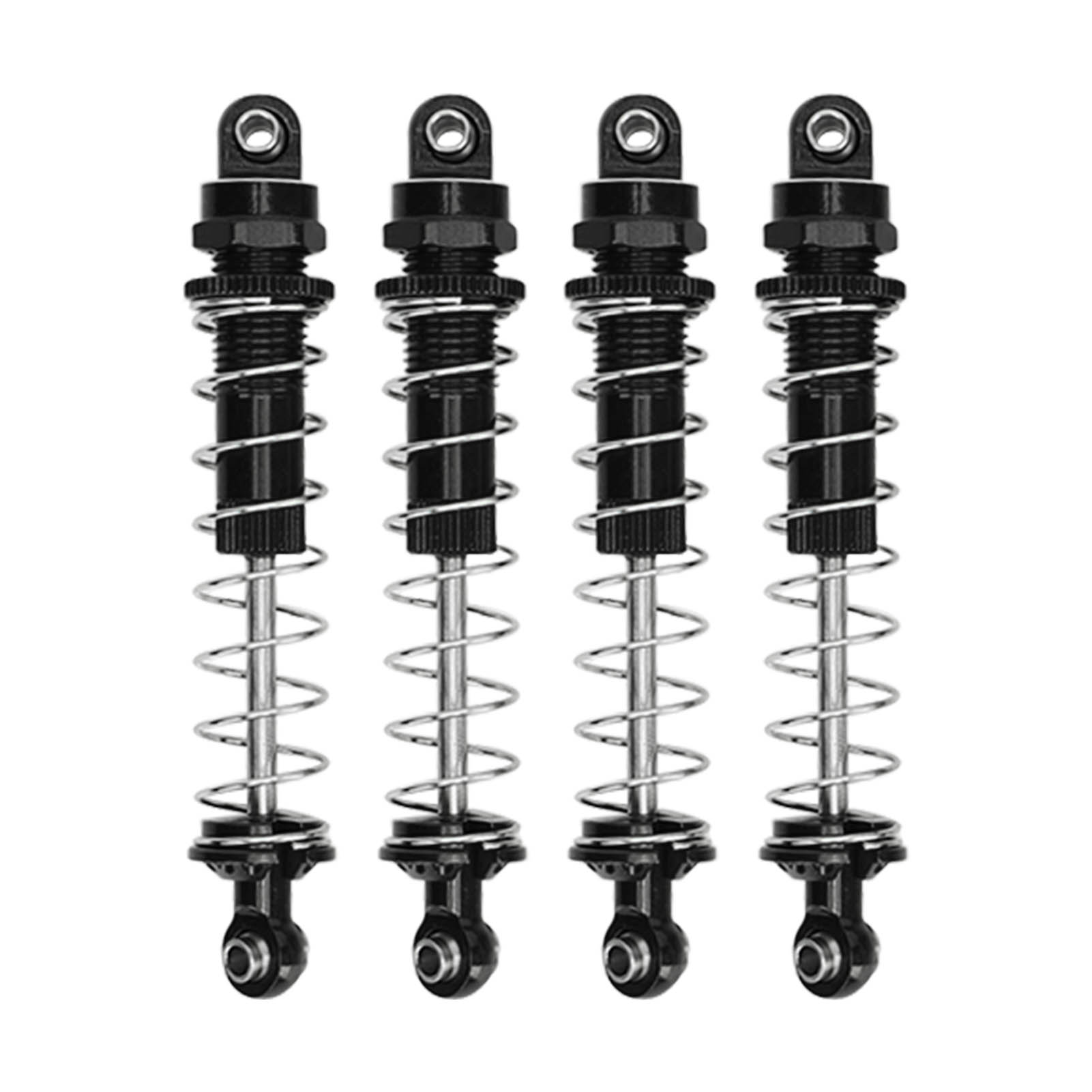 

4Pcs RC Front Rear Shock Absorbers Aluminum Alloy Reduce Vibration Shock Absorbers Set for Axial