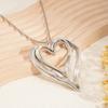 Exaggerated Big Hollow Out Heart Pendants Necklace for Women Trendy Ladies Accessories On Neck 2026 Fashion Jewelry Female Gifts
