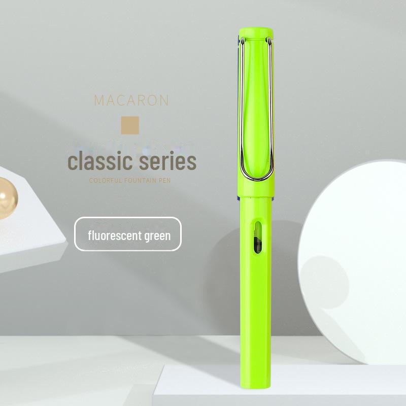 

«Цветная студенческая перьевая ручка со сменной чернильной капсулой для каллиграфии и правильной позы письма» 0.5mm with Converter