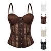 Top Bustier cu Baleine pentru Femei cu Bretele Subțiri pentru Purtare Zilnică