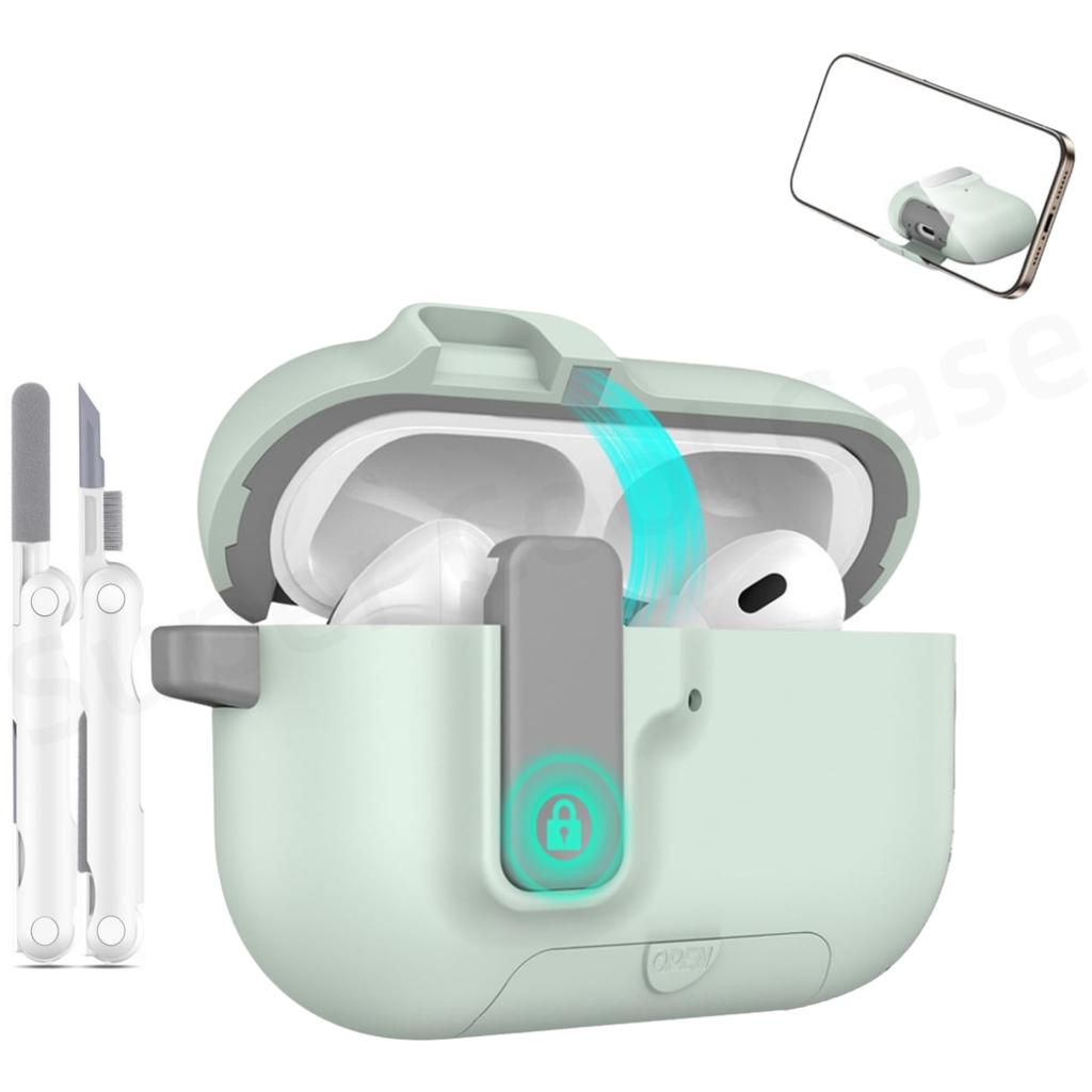 For AirPods Pro 3 Earphone Case For AirPods Pro 3 Case Full Body Shockproof Protective Phone Stand Style Case For AirPods Pro 3