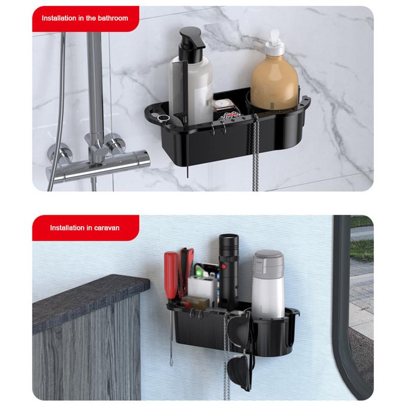 Boat Cup Holder Fishing Tool Holder Marine Storage Caddy Box Boat Fishing Accessories Can Cup Holder Phone Drink Box Organizer
