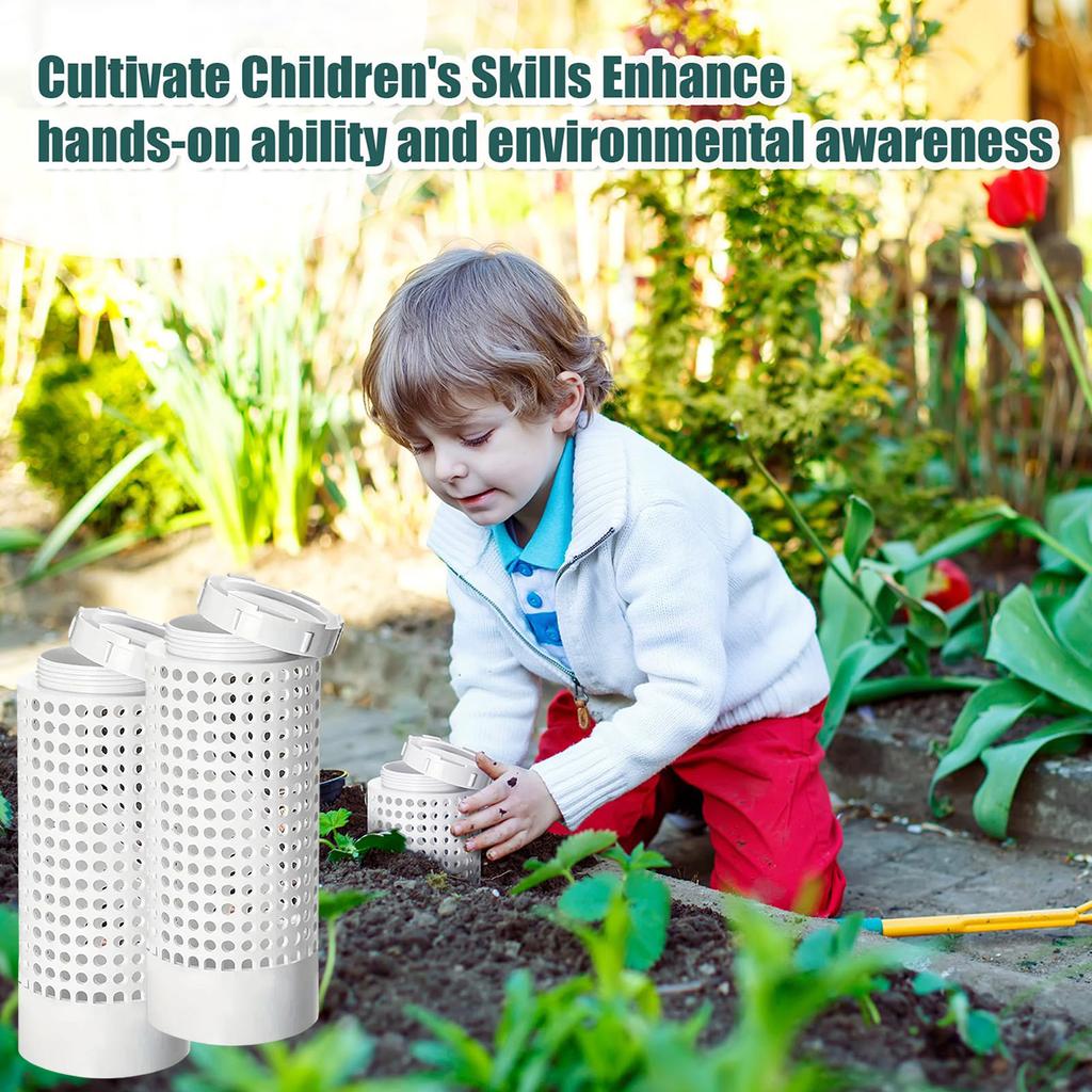 Compost Box Underground Composter Round Odor-Proof Design Outdoor Underground Compost Bin Garden Bed and Yard Waste Decomposer