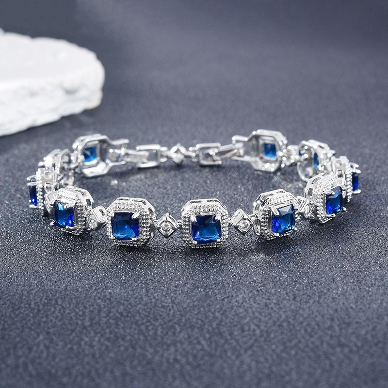 Adjustable Color Zircon Bracelet Women'S Full Diamond Color Treasure Bracelet