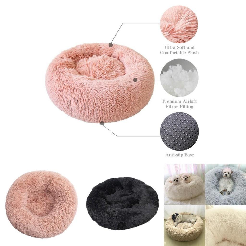 Flauschiges Plüsch Hunde Katze Haustierbett Bequeme Matte mit leichtem Design für Reisebequemlichkeit