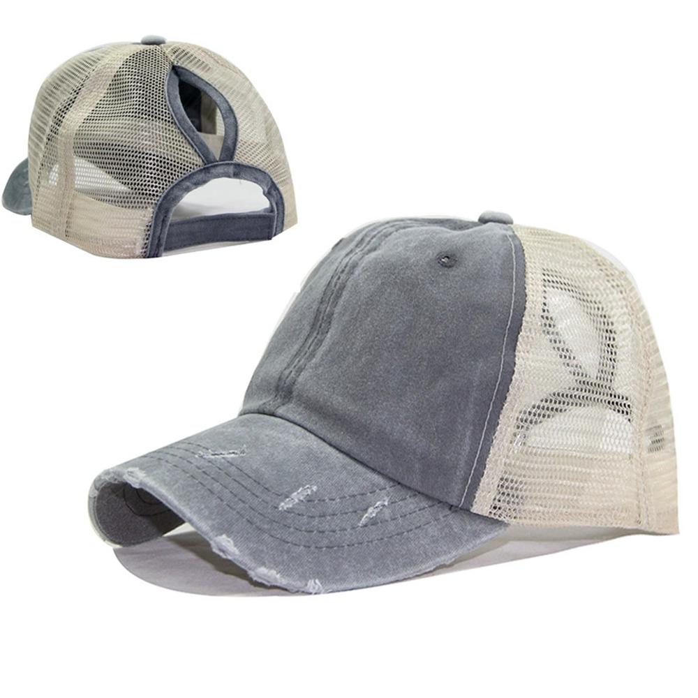 

Men Women Summer Baseball Caps Washed Cotton Lightweight Breathable Hat With Mesh Holes Adjustable
