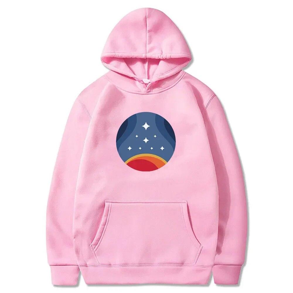 2023 Starfield Retro Constellation Hoodie New Game Merch Long Sleeve Sweatshirts Harajuku Streetwear Women Unisex Fashion Clothes