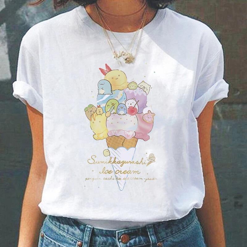 Cartoon Cute Japanesestyle Fashion Women TShirts Harajuku Kawaii Clothes Short Sleeve Summer Tees Casual FeUnisex Tops ONeck