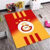 Gradient Stripe Football Club Print Area Rug, Sports Fan Decorative Non‑Slip Floor Mat for Living Room Bedroom Home Decor