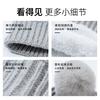 Knitted hat autumn and winter women's light gray with ball outdoor cold protection and warmth high-value wool hat supports customization
