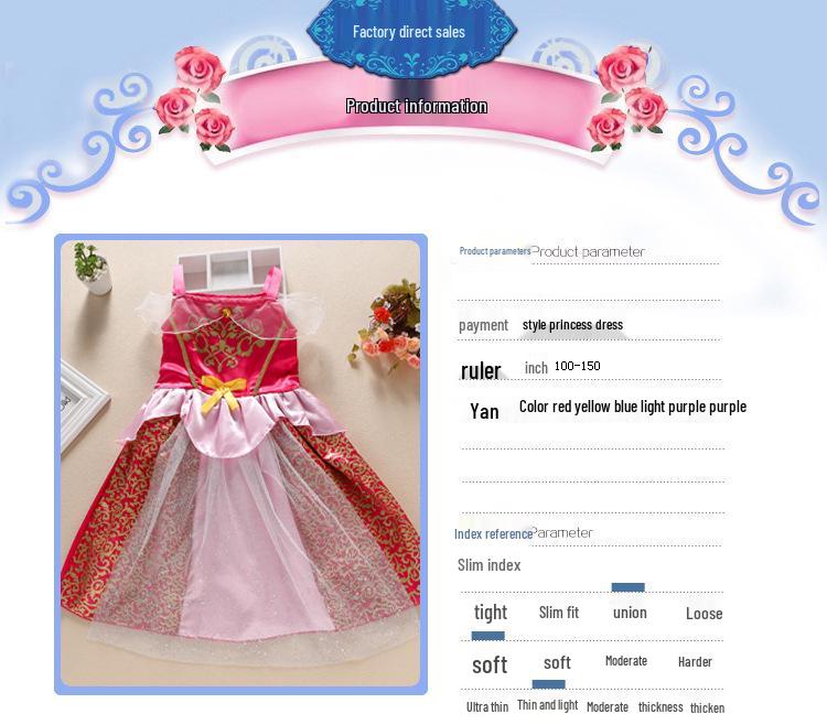 Vestito Estivo da Bambina Principessa Frozen - Costume Formale & per Esibizioni