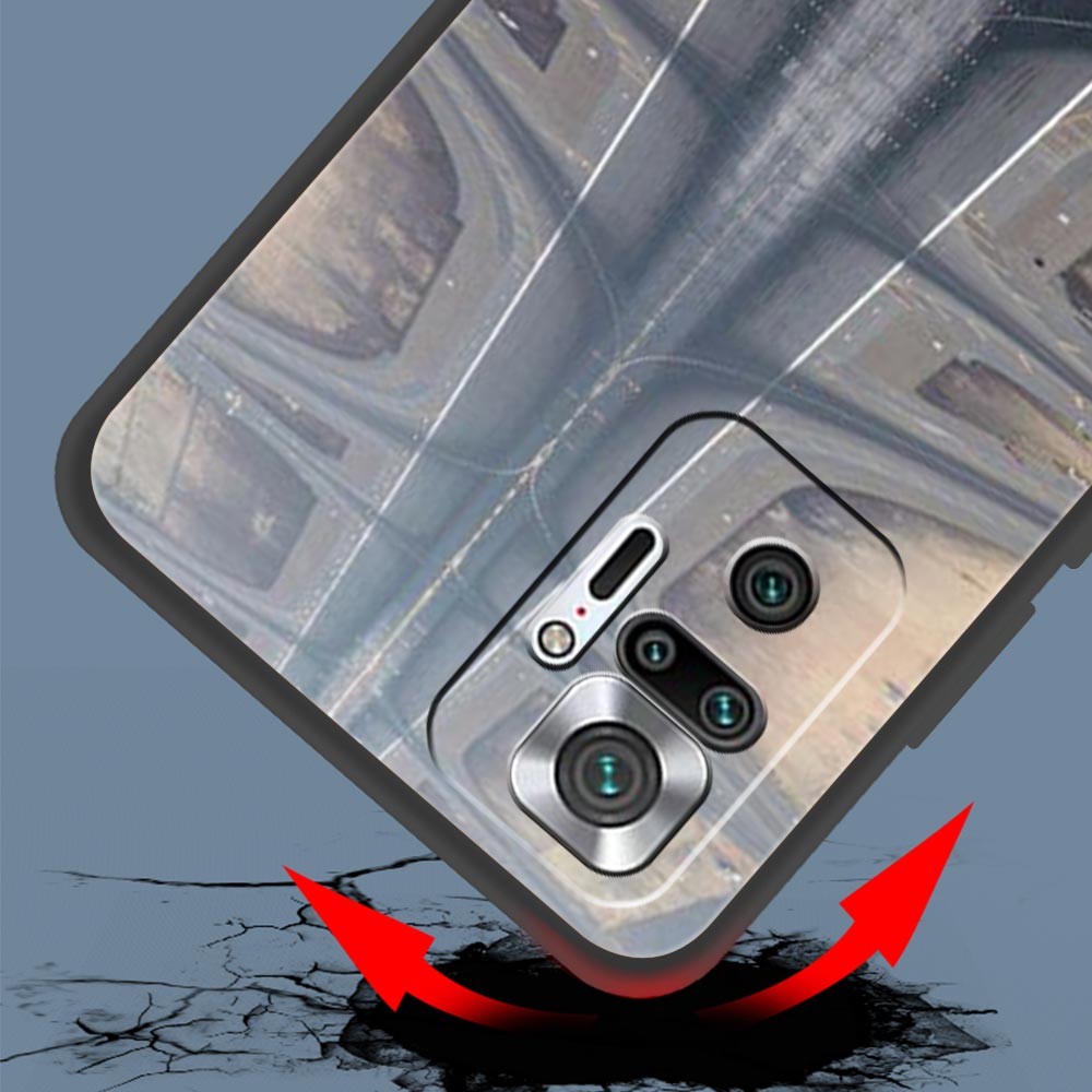 Travel-Nspired Airplane Route Phone Case Cover for Redmi 14C 10C Note 15 14 13 12 10 11 K40 Pro Plus Soft TPU Shockproof Fundas